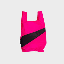 Shoppingbag M 'pretty pink & black' - Susan Bijl