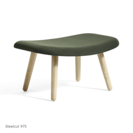 AAL 03 ottoman ronde houten poten, gestoffeerd - HAY