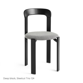 Rey Chair Deep black, Steelcut Trio 124 - HAY