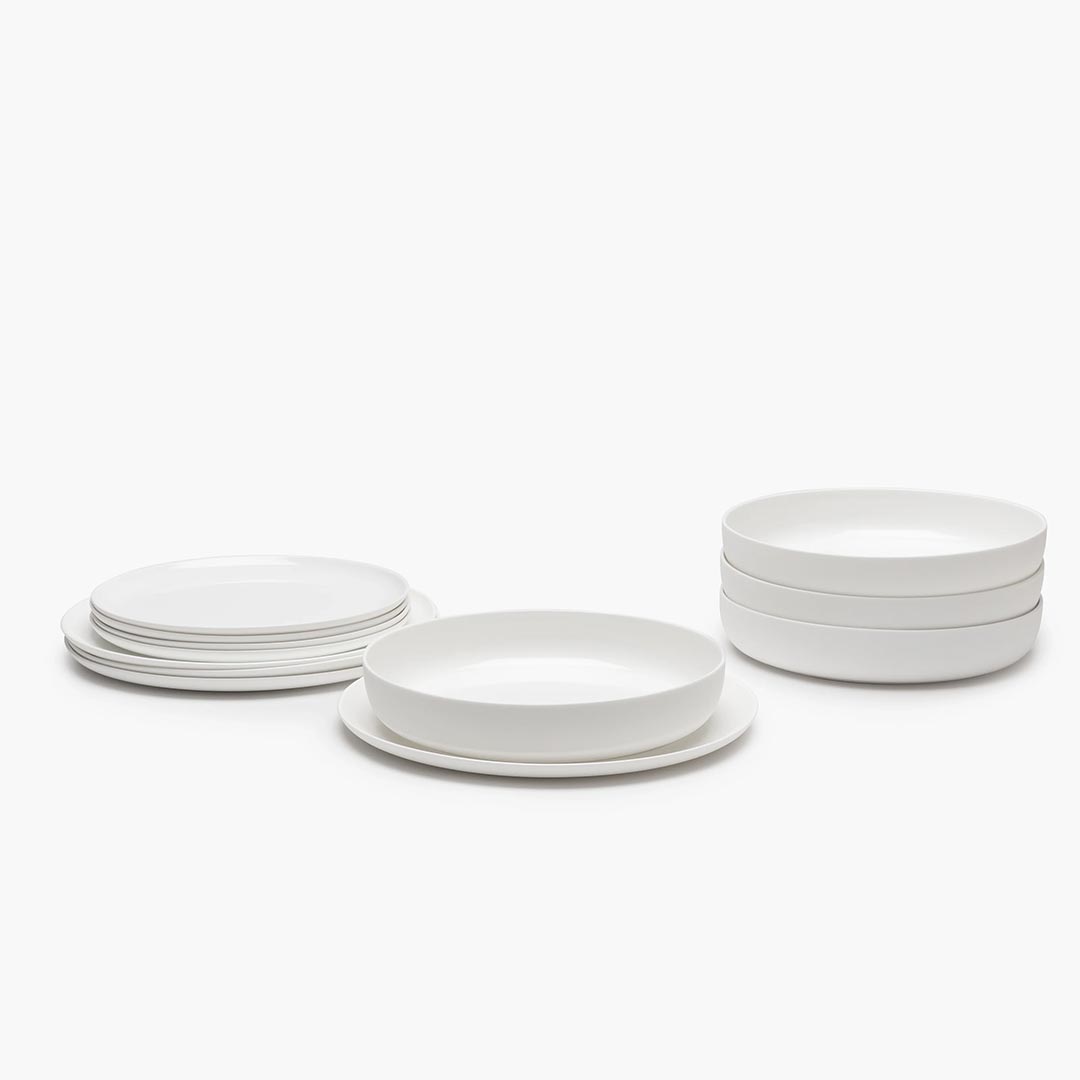 Servies Base - Dinerset 12-delig wit - Piet Boon / Serax