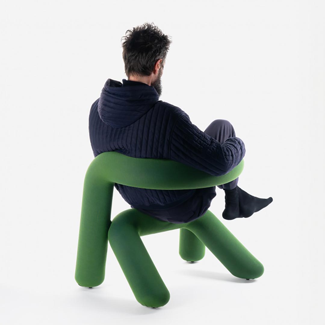 Extra Bold Armchair Green-Blue - Big-Game / Moustache