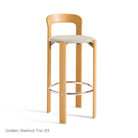 Rey Bar Stool Golden, Steelcut Trio 213 - HAY