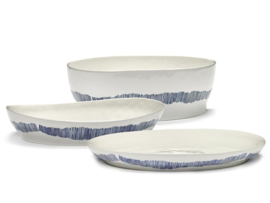 Slakom 28,5 cm H 9,5 cm Wit & Blauw - Ottolenghi / Serax