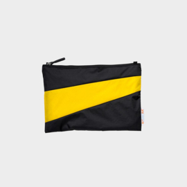 The New Pouch M 'Black & Sunflower' - Susan Bijl UNTITLED