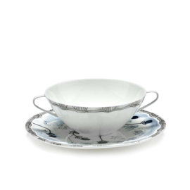 Soepkom 16 cm met Schotel Mirtillo Tea - Marni / Serax