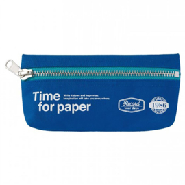 Etui 'Time for paper' Blue - Mark's Inc.