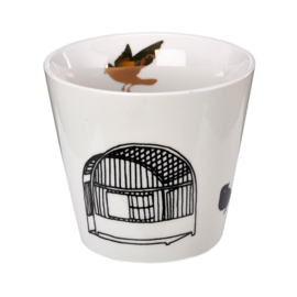 Freedom birds bekers (giftset van 6 ) - Pols Potten