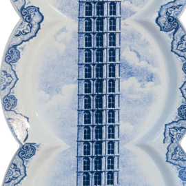 Multidish Triple - Hollands Delfts blauw van het Italiaanse Seletti