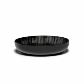 Servies Dé - Diep bord 18,5 cm Off-White/Black var C - Ann Demeulemeester Serax