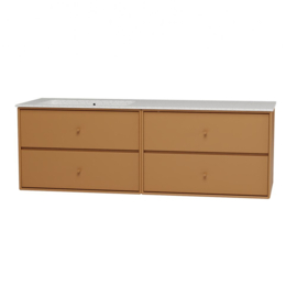 Wastafelmeubel 'SU2404' 141 x 48 cm, wasbak links - Montana