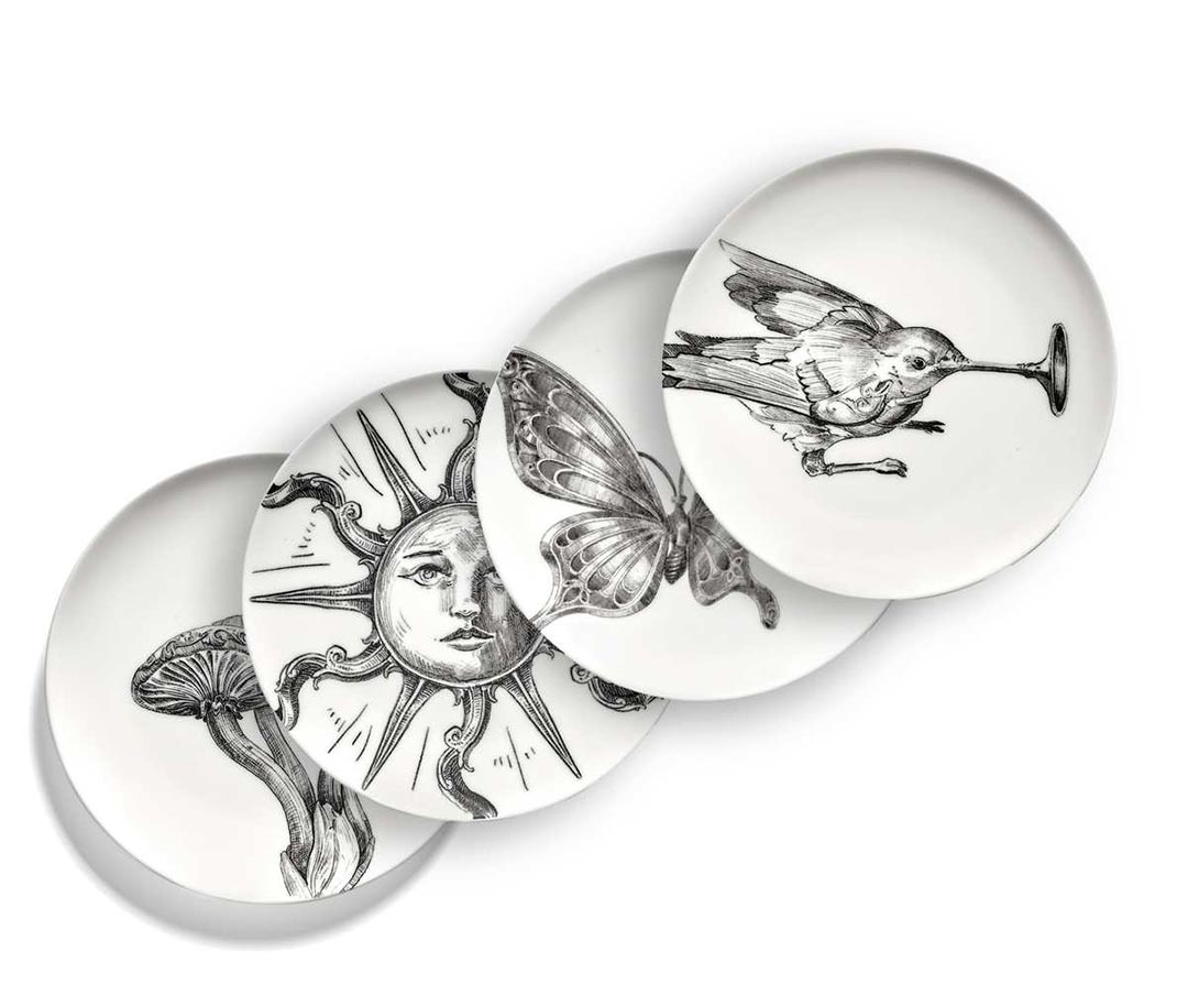 Servies Unity - Set van 4 XS bordjes 12 cm - Tomorrowland / Serax