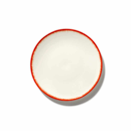 Servies Dé - Bordje 17,5 cm Off-White/Red var 2 - Ann Demeulemeester Serax