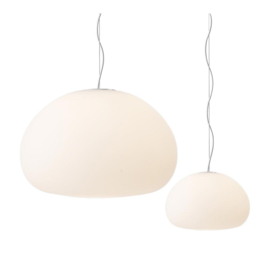 Mat glazen hanglamp 'Fluid' - Muuto