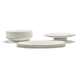 Servies Dune - Serveerschaal Ovaal S 46 cm Alabaster - Kelly Wearstler / Serax