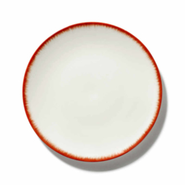 Servies Dé - Bord 24 cm Off-White/Red var 2 - Ann Demeulemeester Serax