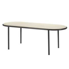 Wooden table oval black - Muller Van Severen / Valerie Objects
