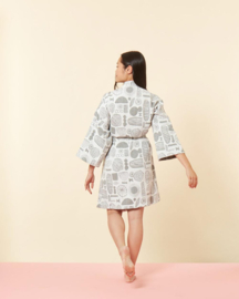 Katoen geweven Badjas / Kimono 'Mudlark' - Donna Wilson