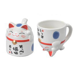 Lucky Cat Mug / Japanse Gelukskat theekop