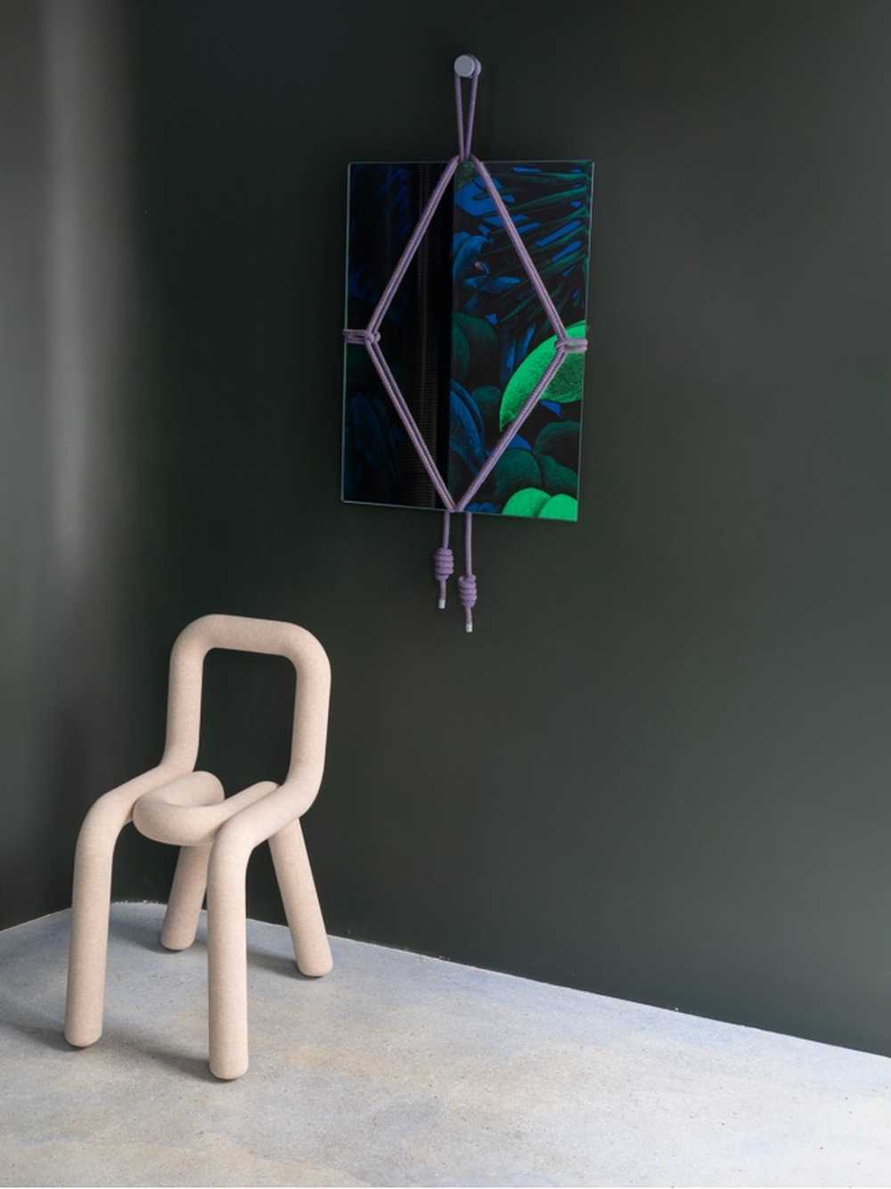 Rechthoekige Shibari Mirror 50 x 70 cm - Pierre Charrié / Moustache