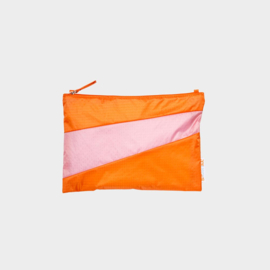 The New Pouch M 'Orange & Pink Panther' - Susan Bijl UNTITLED