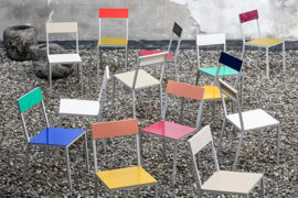 alu chair bordeaux pink - Muller Van Severen / Valerie Objects