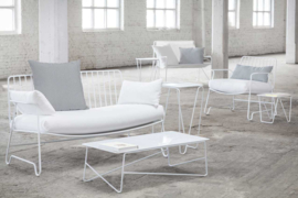 Showroommodel tuinbankje Lounge  Fish & Fish met 3 kussens - Paola Navone / Serax