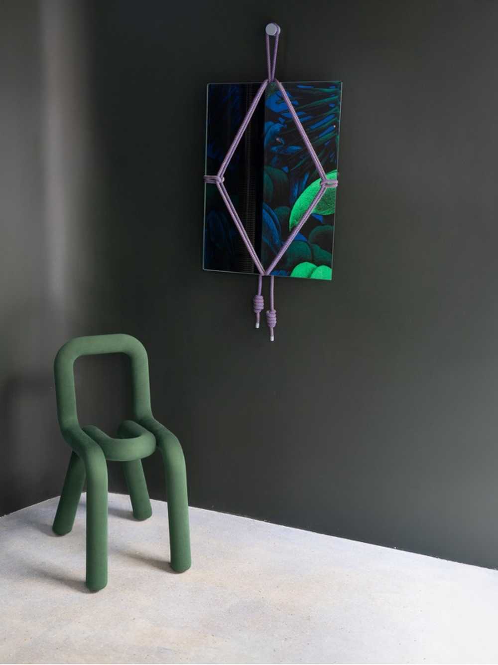 Rechthoekige Shibari Mirror 50 x 70 cm - Pierre Charrié / Moustache