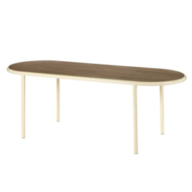 Wooden table oval ivory - Muller Van Severen / Valerie Objects