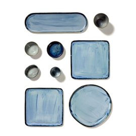 Diep bord brede rand 21,3 cm Smokey Blue & Dark Blue - Serax / Anita Le Grelle