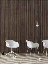 Fiber Kuipstoel, stalen poten, ongestoffeerd - Muuto