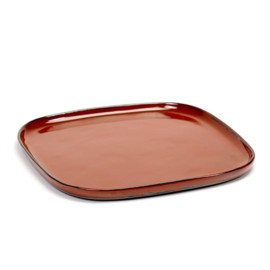 Vierkant bord 25,4 cm Rust - Serax / Anita Le Grelle