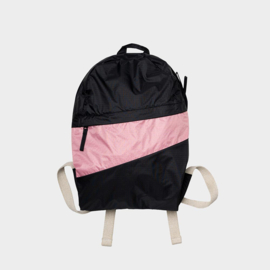 The New Foldable Backpack M 'Black & Pink Panther' - Susan Bijl UNTITLED
