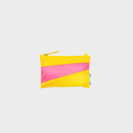 The New Pouch S 'TV yellow & fluo pink - Susan Bijl FLASH