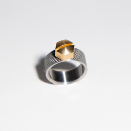 Basisring: RVS Wide (8 mm) - Small Factory Ring