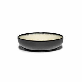 Servies Dé - Kom / Diep bordje 15,5 cm Off-White/Black var D - Ann Demeulemeester Serax