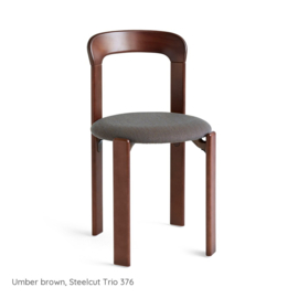 Rey Chair Umber brown, Steelcut Trio 376 - HAY