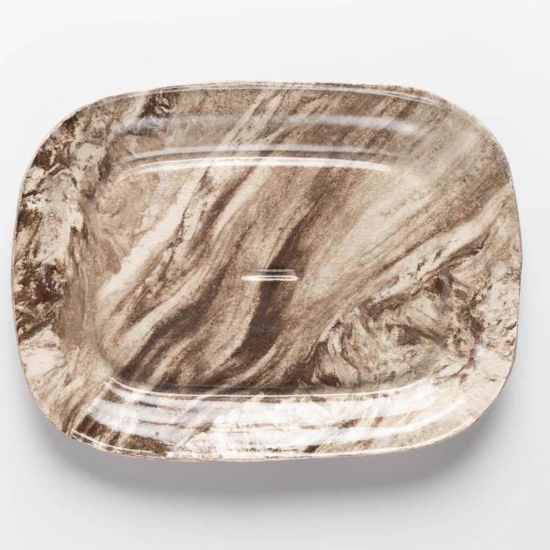 Rechthoekig bord 'Marble' (32 x 24 cm) - Daniel van Dijck