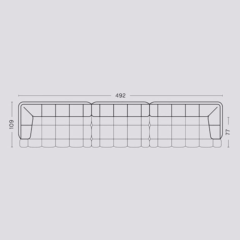 Quilton Sofa HAY -  Comb 6 - 492 cm
