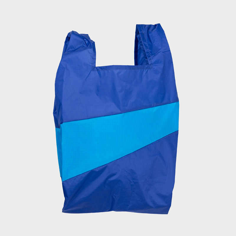 Shoppingbag L 'electric blue & sky blue' - Susan Bijl