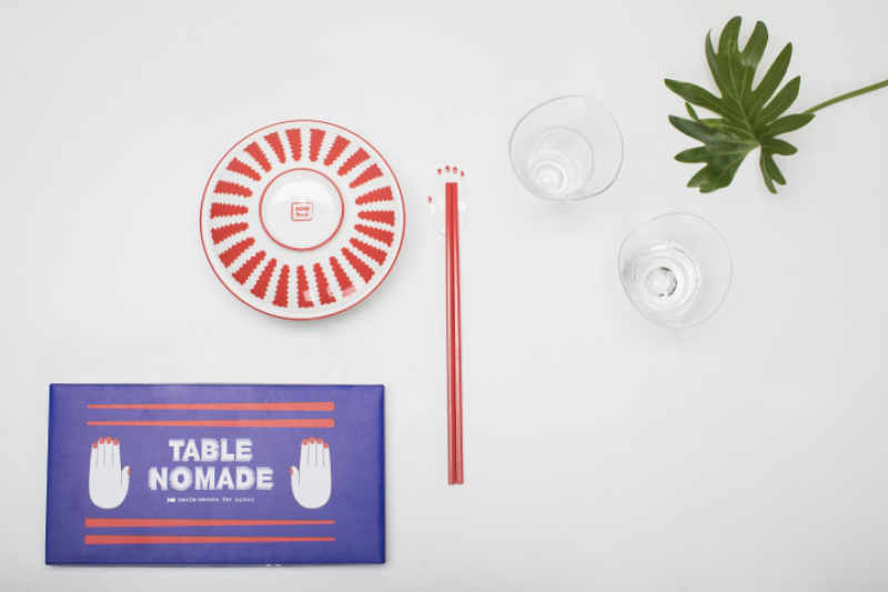 Tapasbord turquoise groen 'Table Nomade' - Serax / Paola Navone