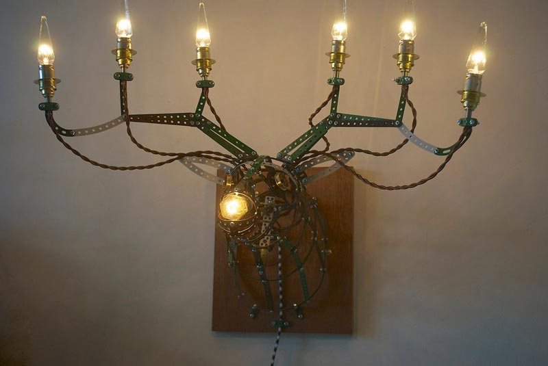 Lamp van Meccano 'Reindeer' - Oom Jan