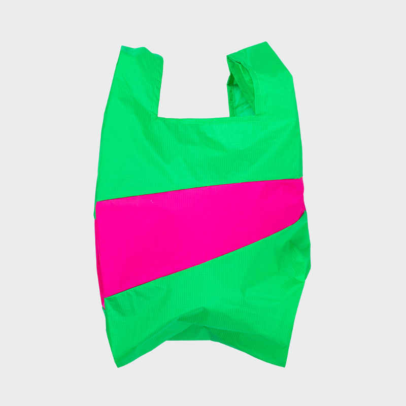 Shoppingbag L 'greenscreen & pretty pink' - Susan Bijl