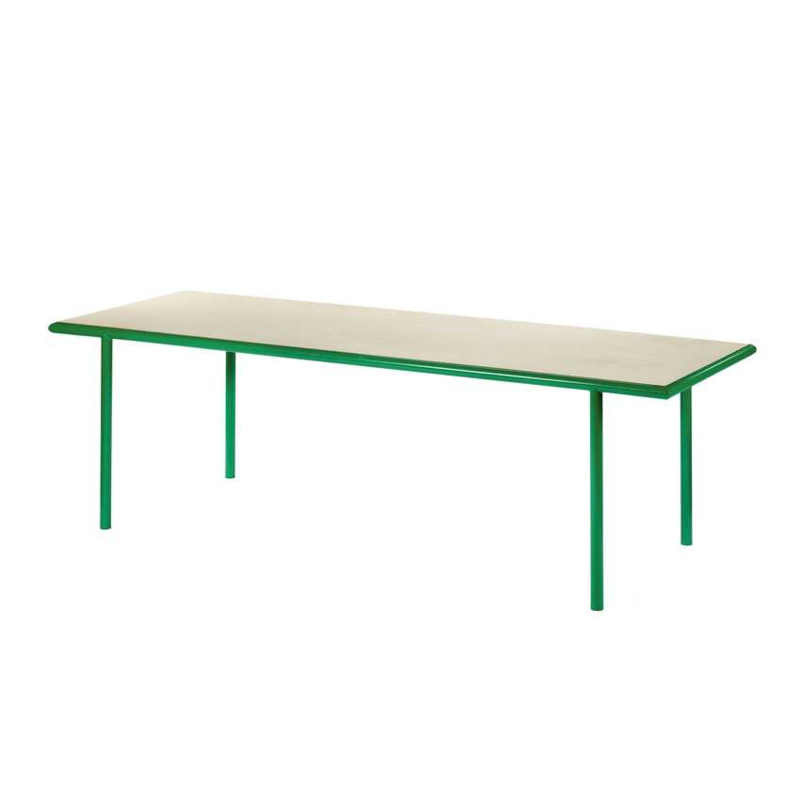 Wooden table rectangular green - Muller Van Severen / Valerie Objects