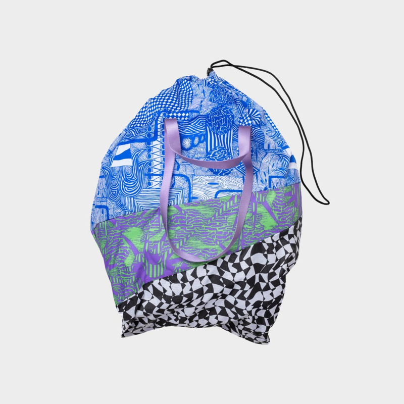 The New Trash Bag 'Endless Smoking Croissant Blue' - Susan Bijl x Koen Taselaar