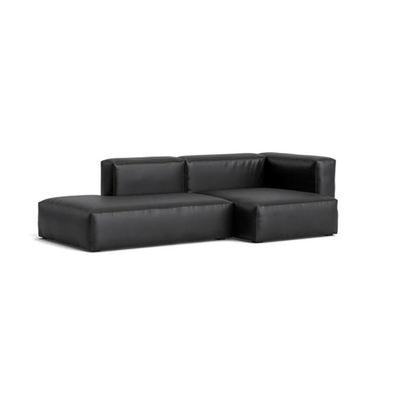 Mags Soft Sofa 256 cm - Zwart Leer Sense