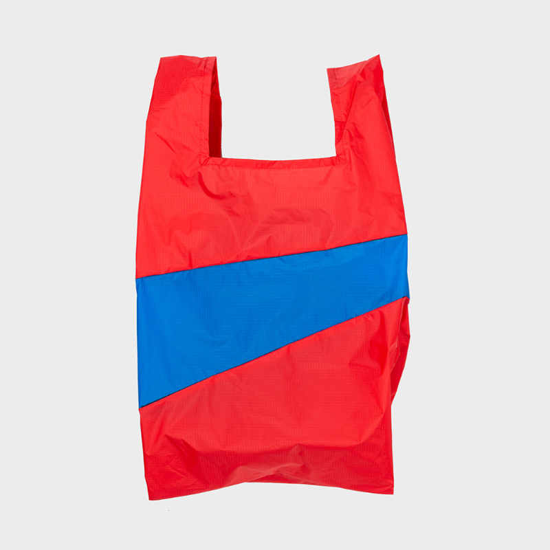 Shoppingbag M 'redlight & blueback' - Susan Bijl