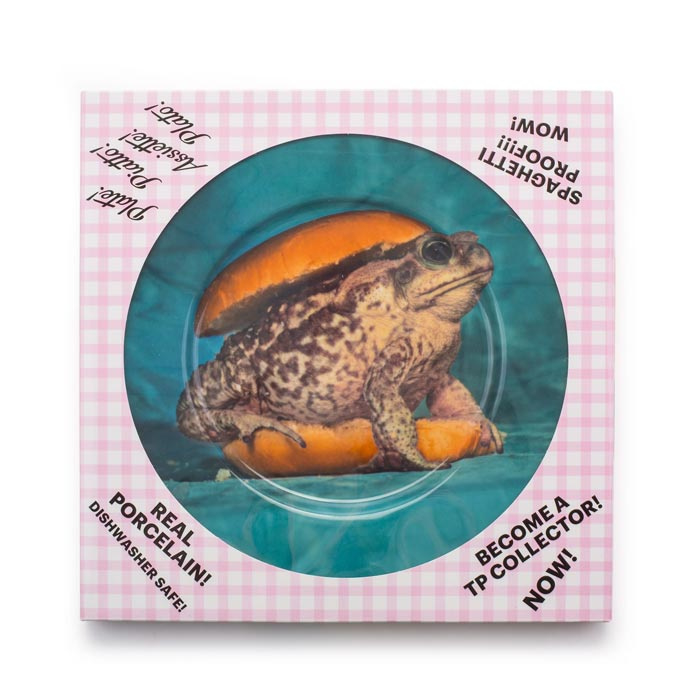 Seletti wears Toiletpaper Plate: Toad / Pad -  bord met print