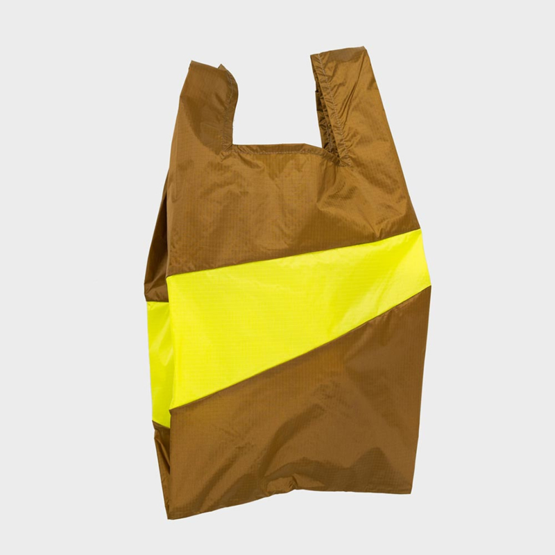 Shoppingbag L 'make & fluo yellow' - Susan Bijl