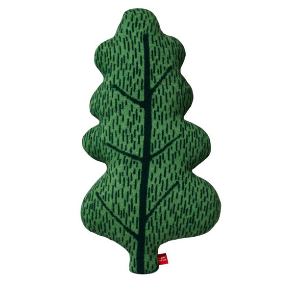 Kussen in Bladvorm 'Leaf Shaped Cushion' - Green- Donna Wilson