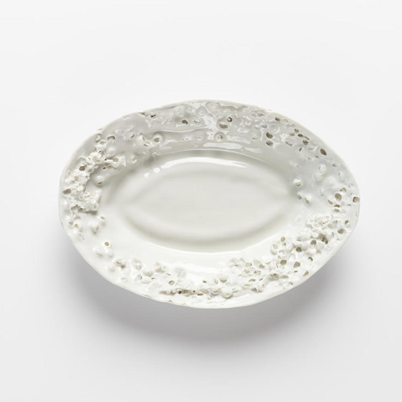 Ovale borden Fragility of Things 'White' - Daniel van Dijck